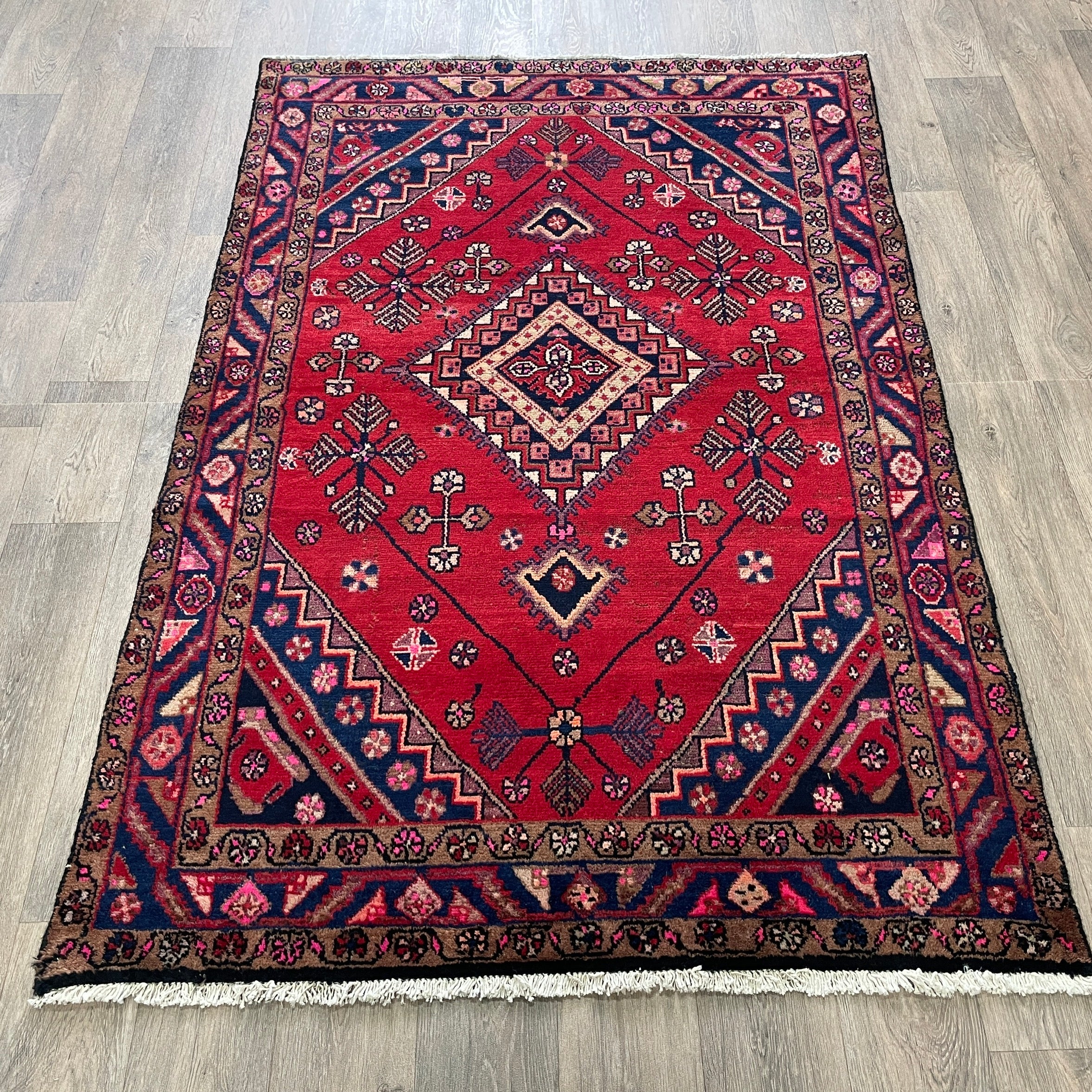 196 x 128 cm | Persiann Hamadan Rug (Old 1970)