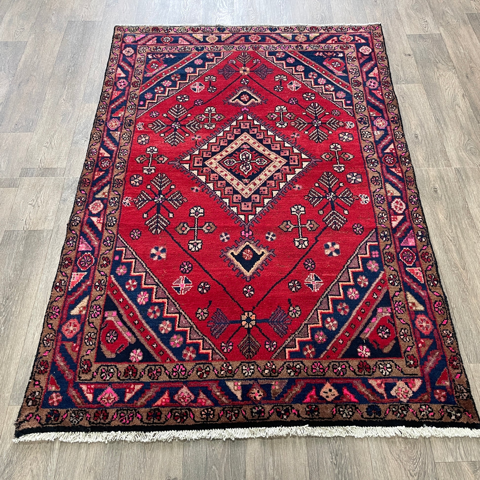 196 x 128 cm | Persiann Hamadan Rug (Old 1970)