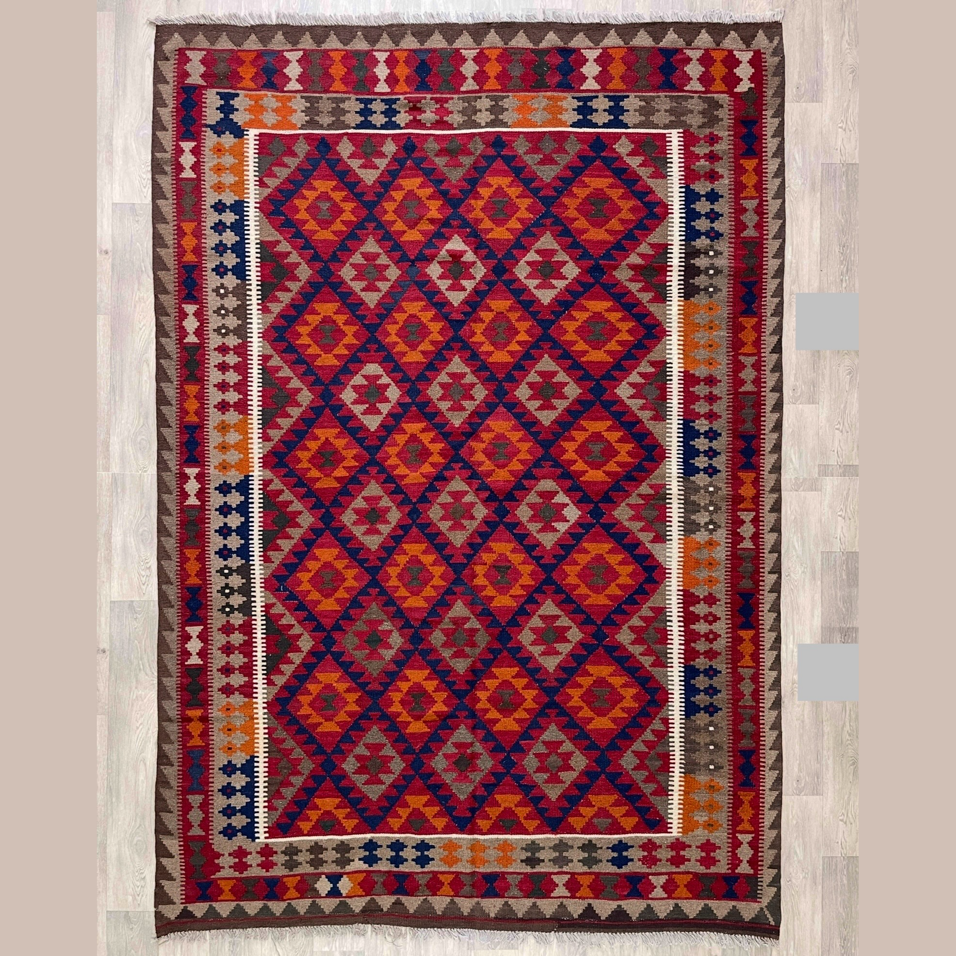303 x 205 cm | Afghan Maimana Kilim Large Rug