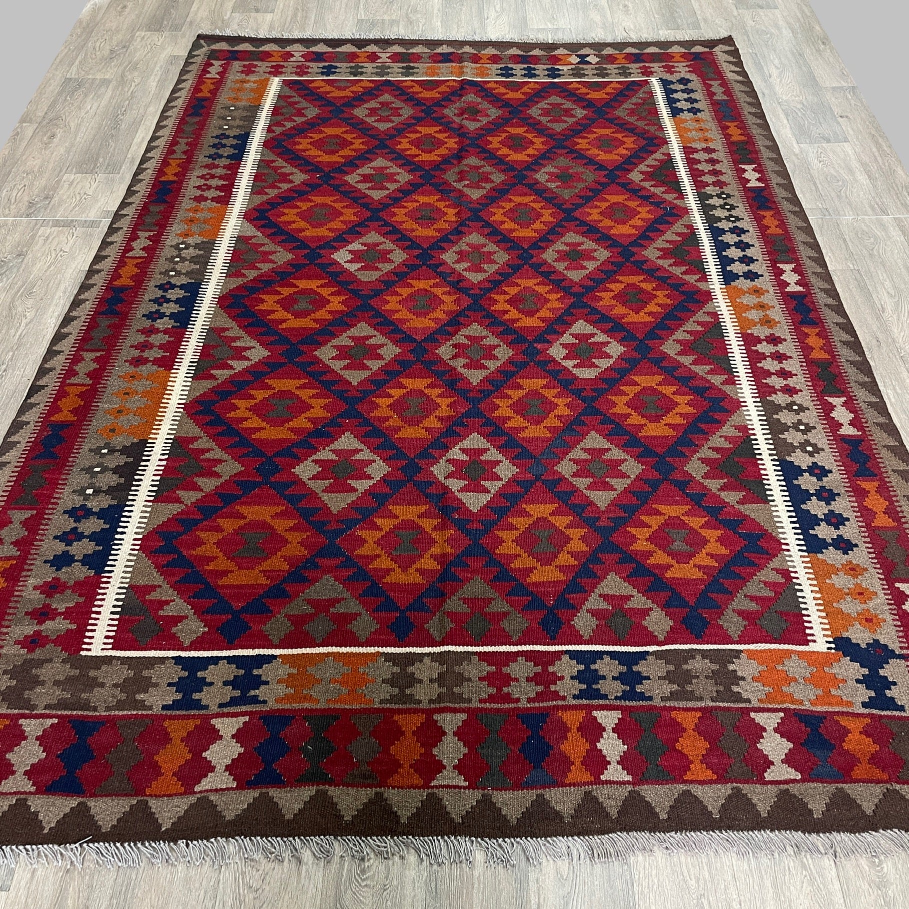 303 x 205 cm | Afghan Maimana Kilim Large Rug