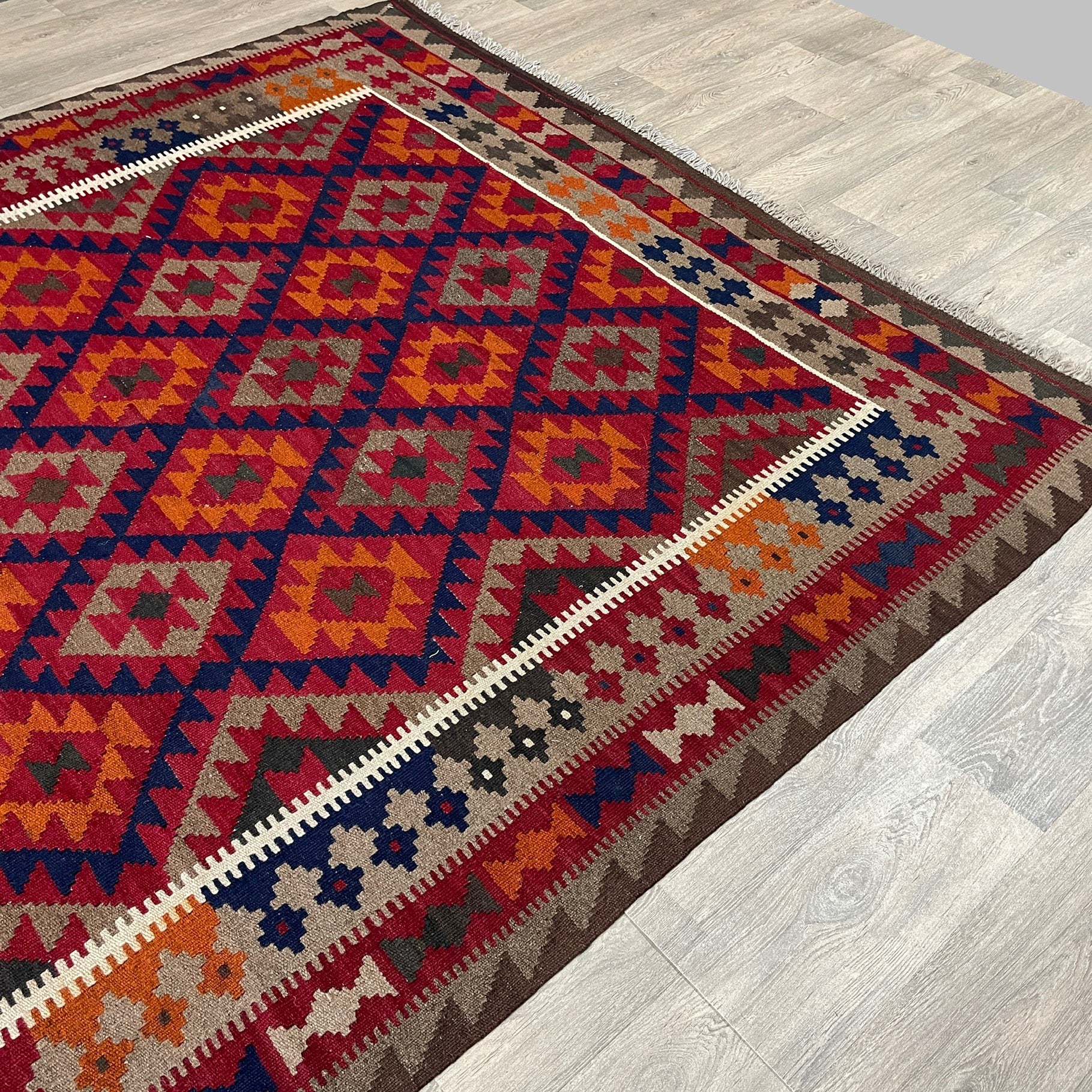 303 x 205 cm | Afghan Maimana Kilim Large Rug