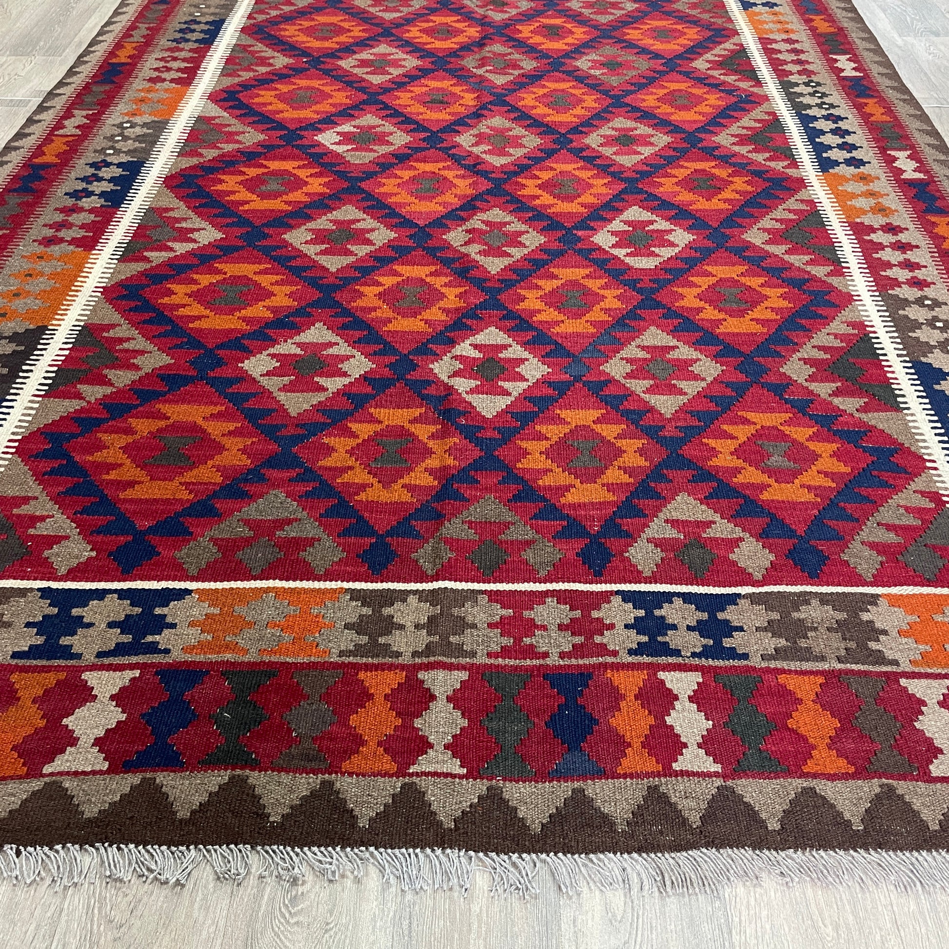 303 x 205 cm | Afghan Maimana Kilim Large Rug