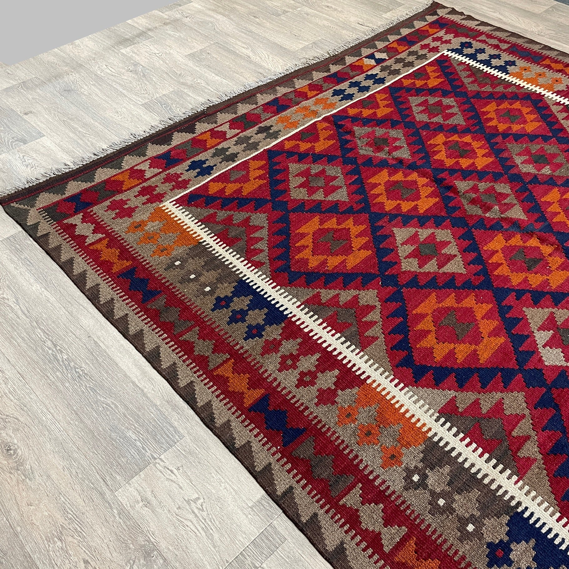 303 x 205 cm | Afghan Maimana Kilim Large Rug