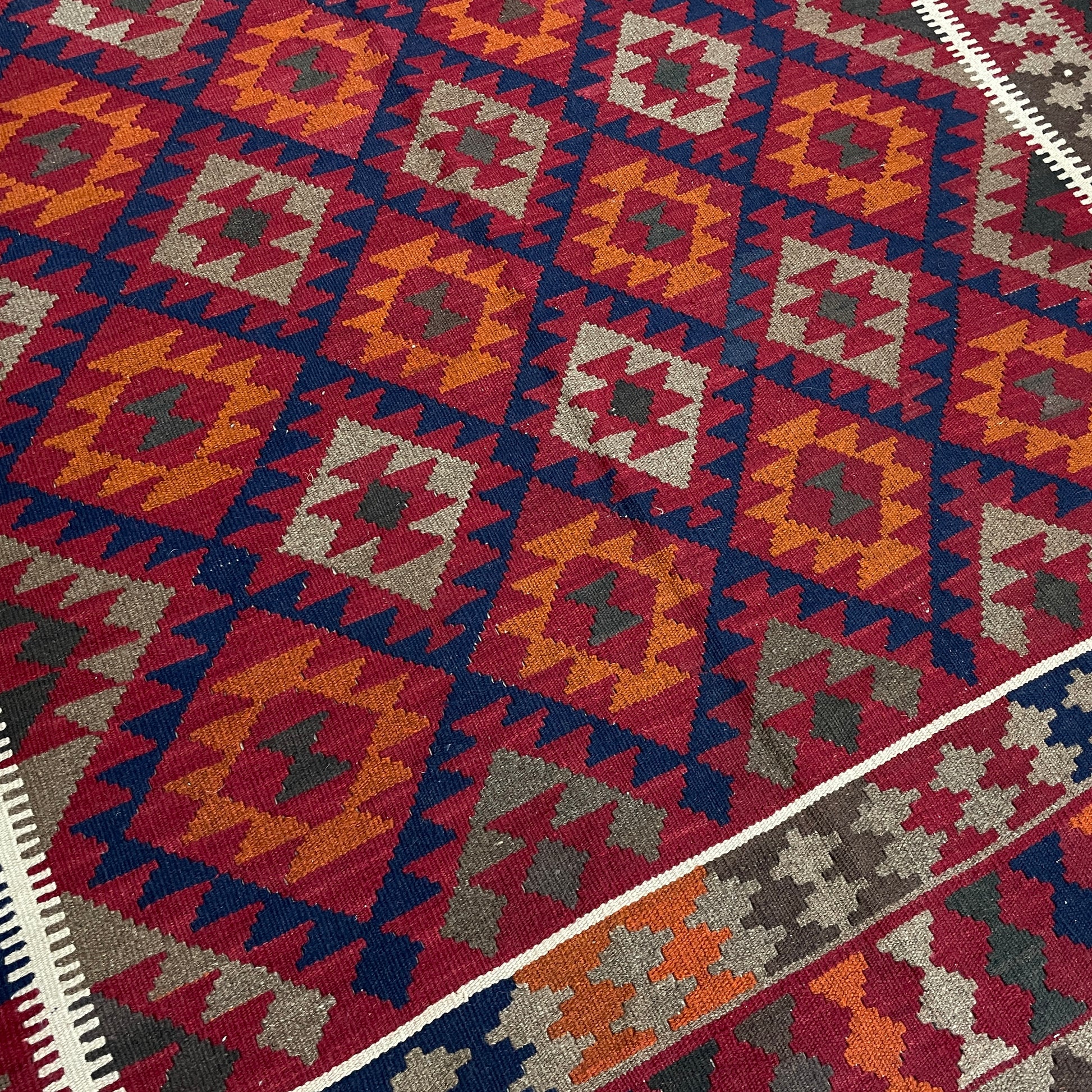 303 x 205 cm | Afghan Maimana Kilim Large Rug