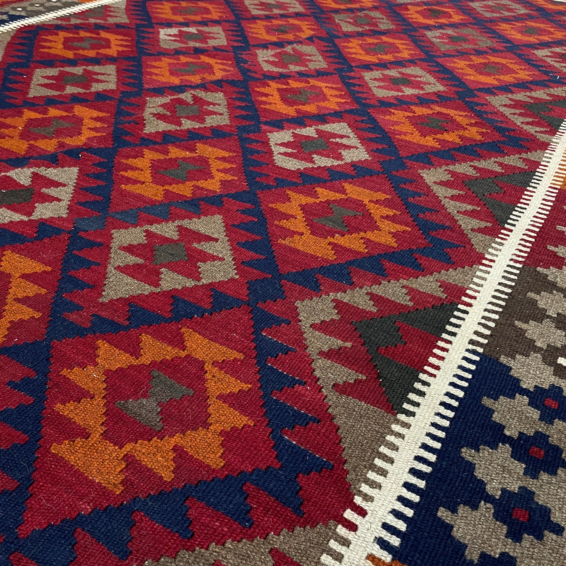 303 x 205 cm | Afghan Maimana Kilim Large Rug
