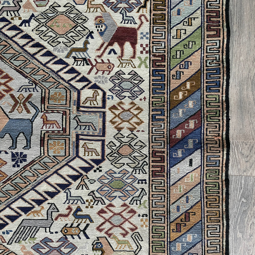Fine Persian Soumak Kilim Rug (Silk)