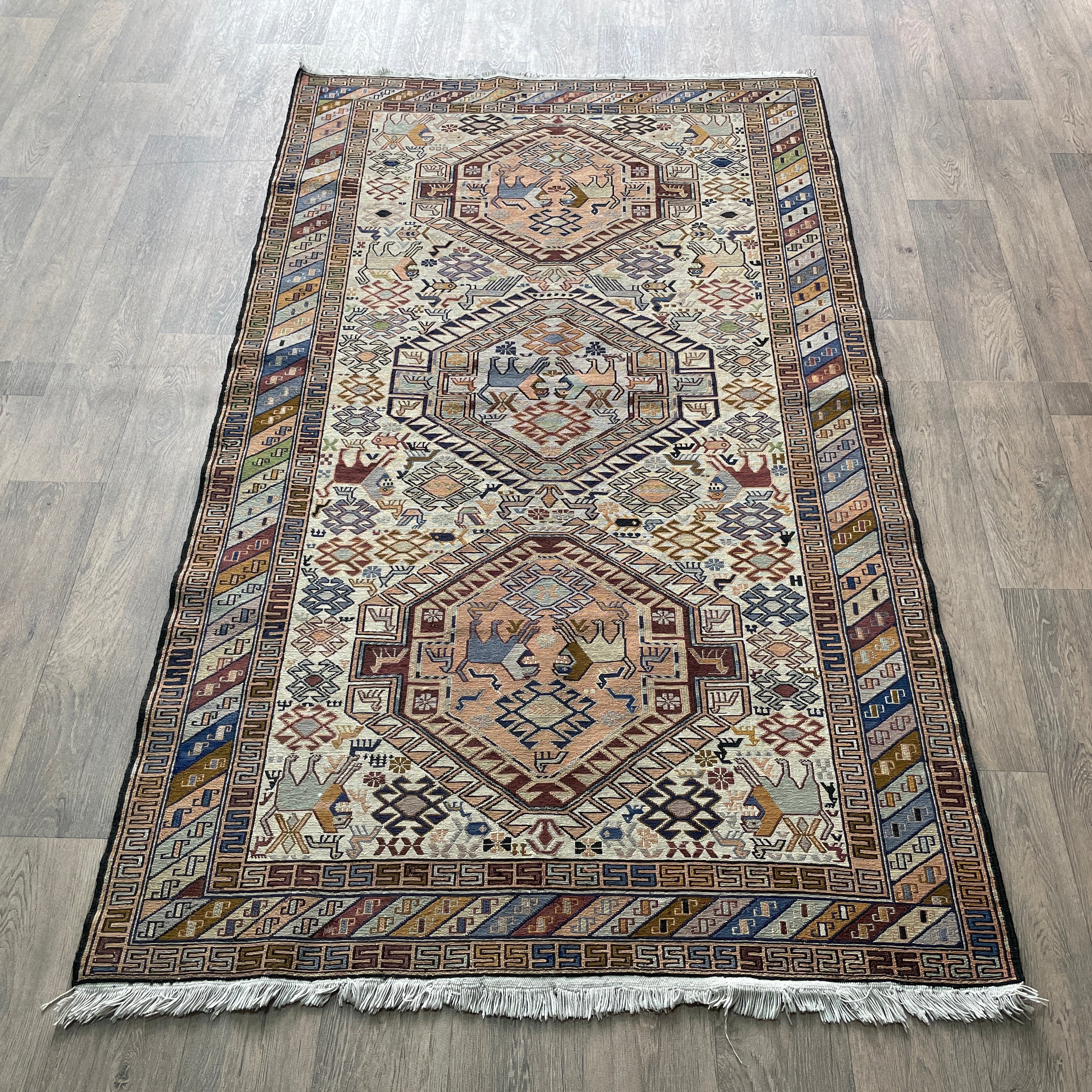 Fine Persian Soumak Kilim Rug (Silk)