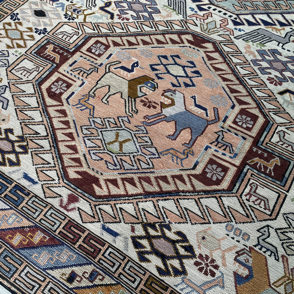 Fine Persian Soumak Kilim Rug (Silk)