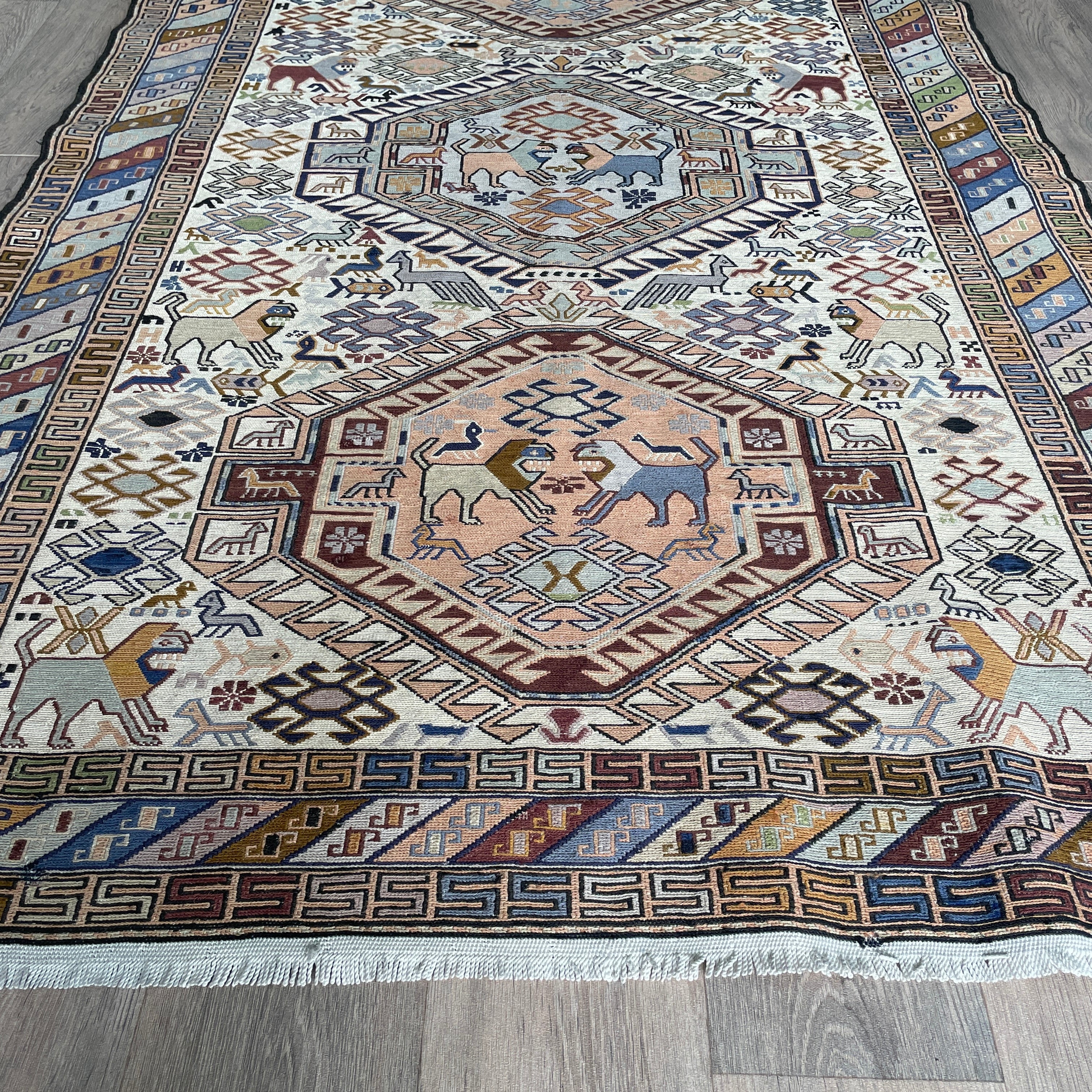 Fine Persian Soumak Kilim Rug (Silk)