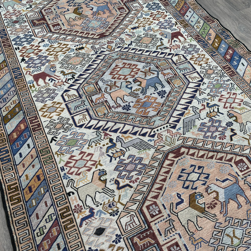 Fine Persian Soumak Kilim Rug (Silk)