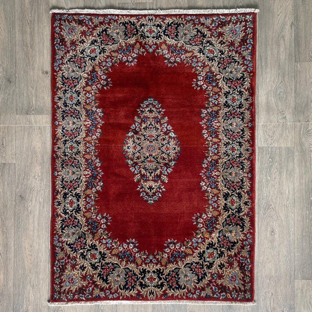 Old Persian Kerman Rug c. 1980