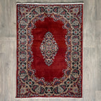 Old Persian Kerman Rug c. 1980