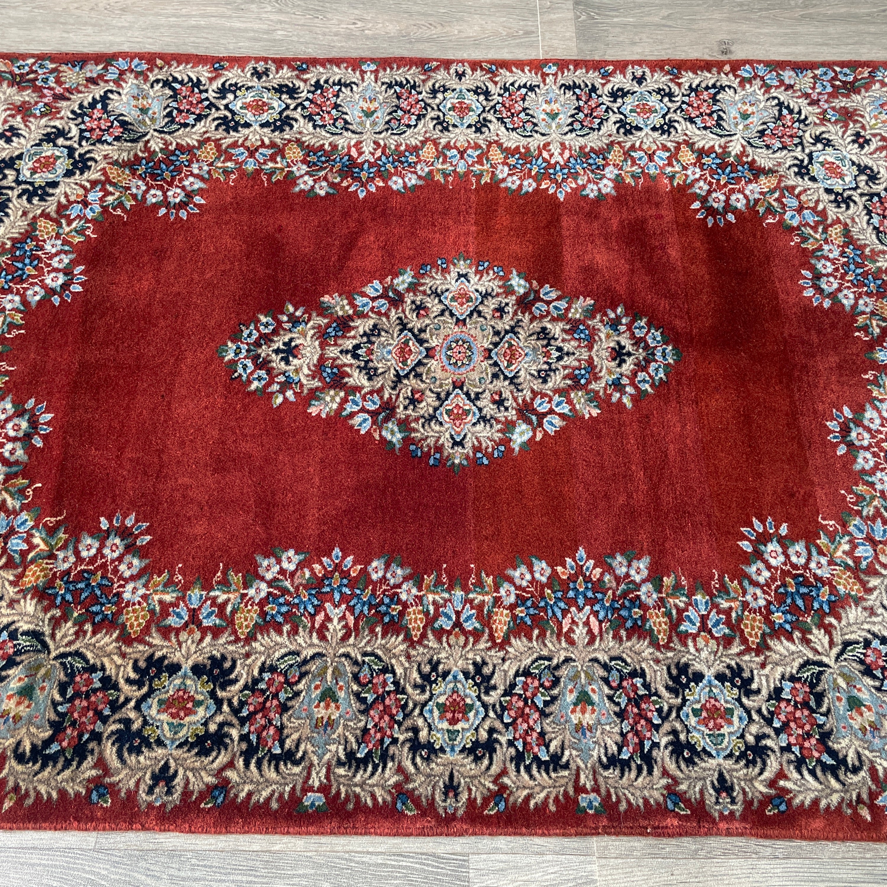 Old Persian Kerman Rug c. 1980