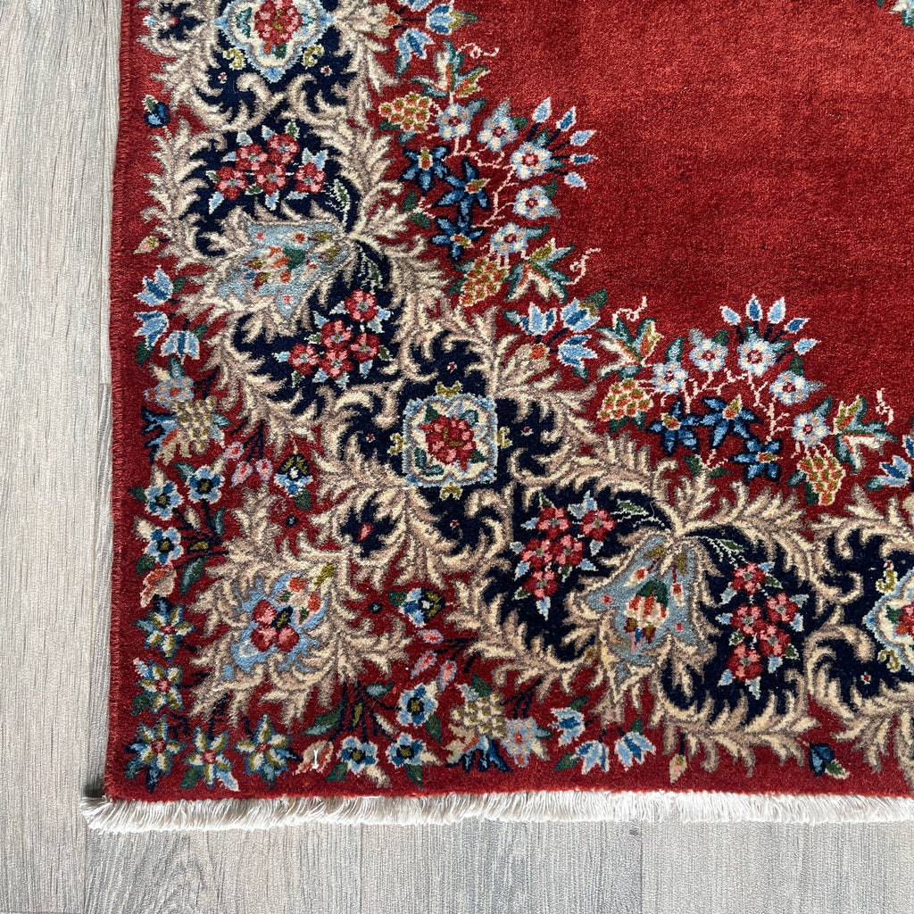 Old Persian Kerman Rug c. 1980