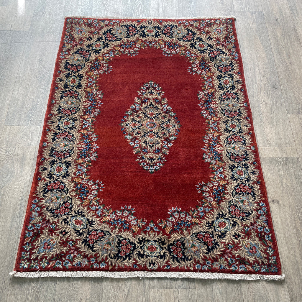 Old Persian Kerman Rug c. 1980