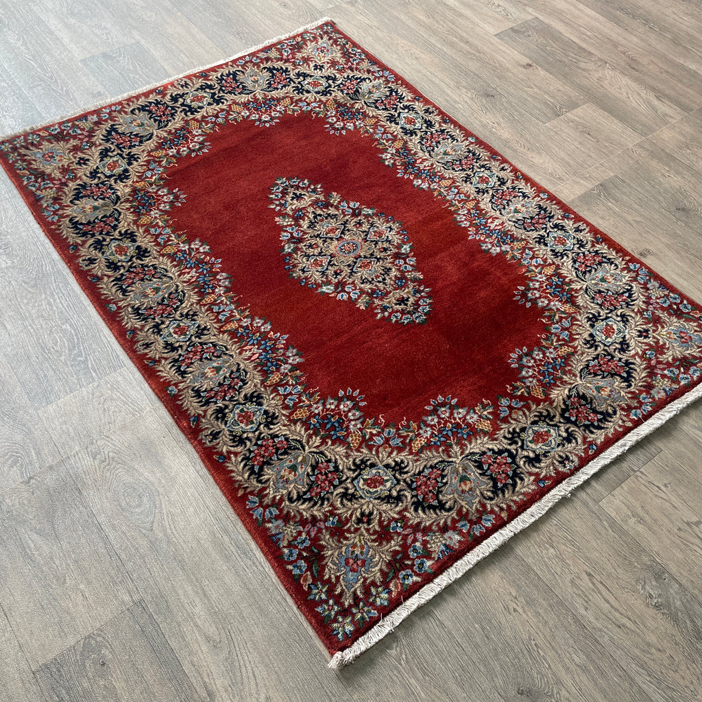 Old Persian Kerman Rug c. 1980