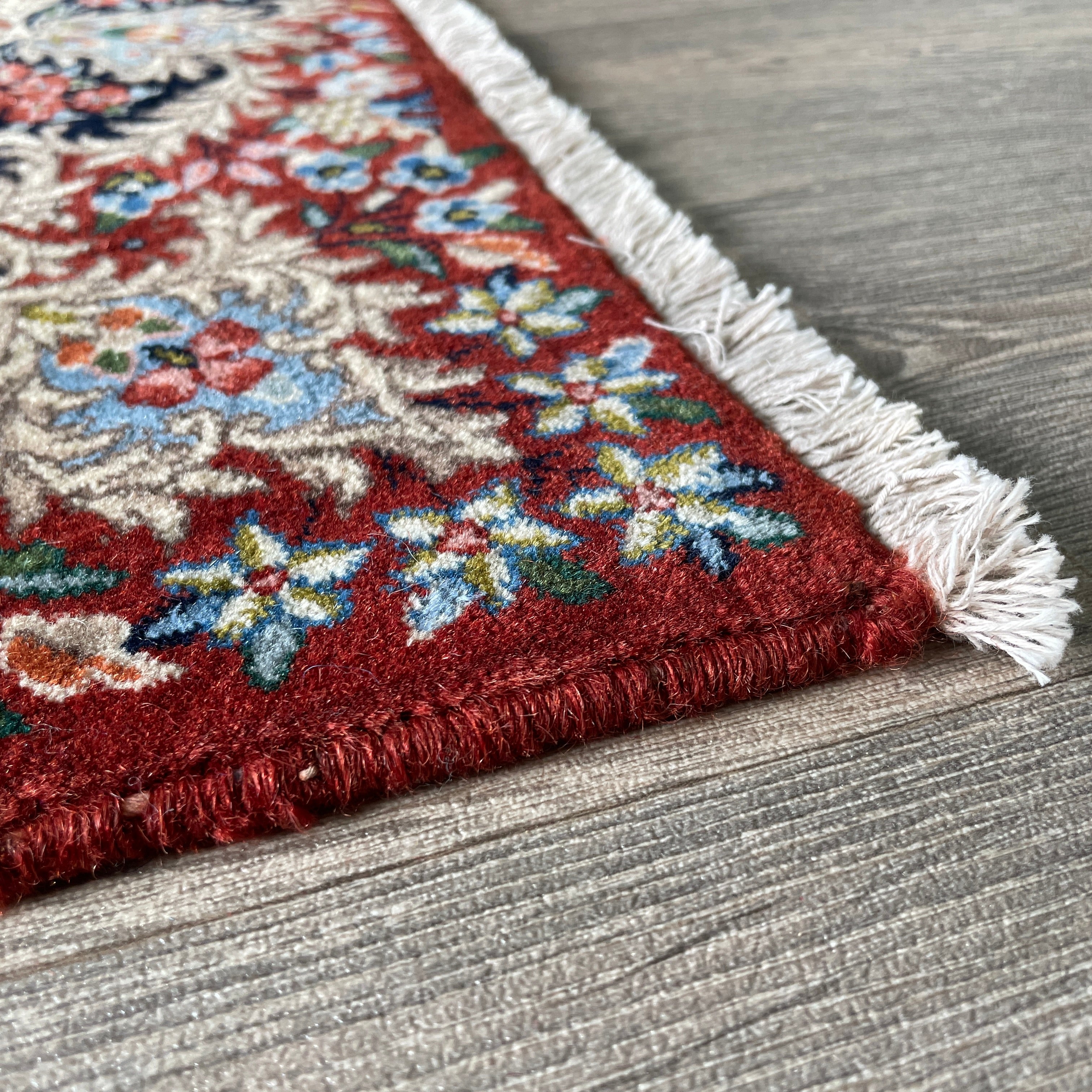 Old Persian Kerman Rug c. 1980