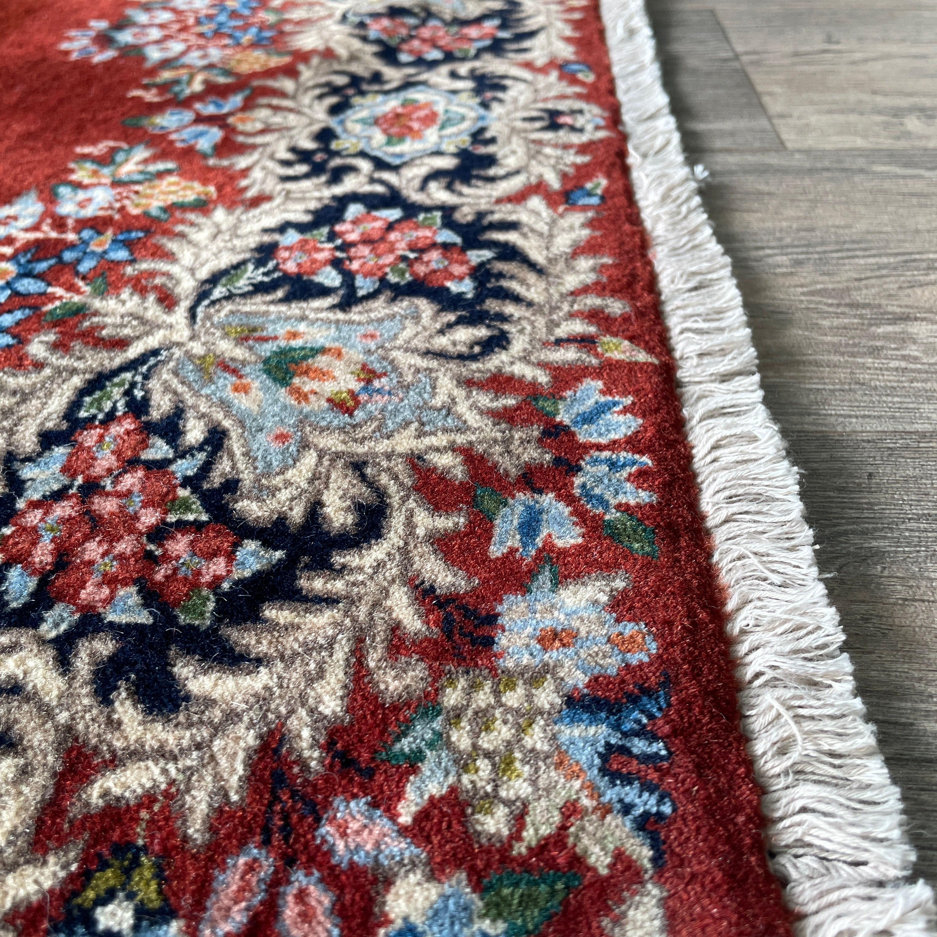 Old Persian Kerman Rug c. 1980