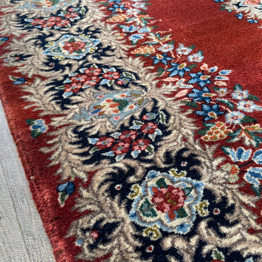 Old Persian Kerman Rug c. 1980