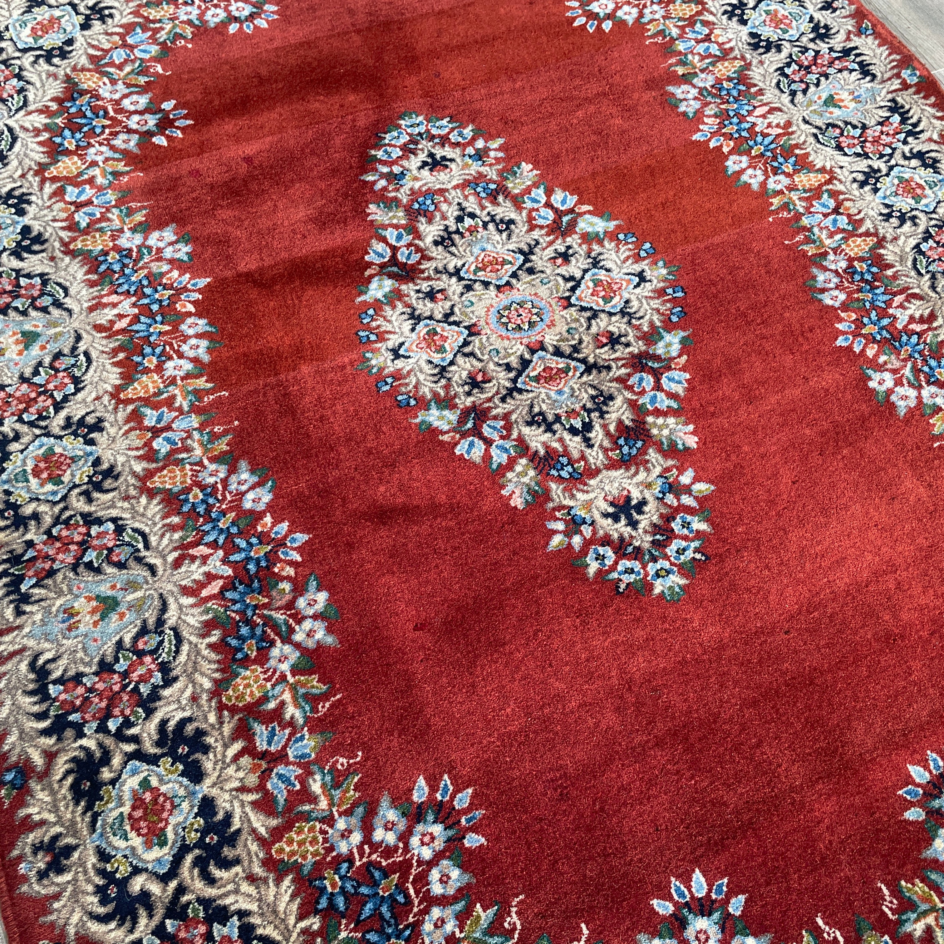 Old Persian Kerman Rug c. 1980