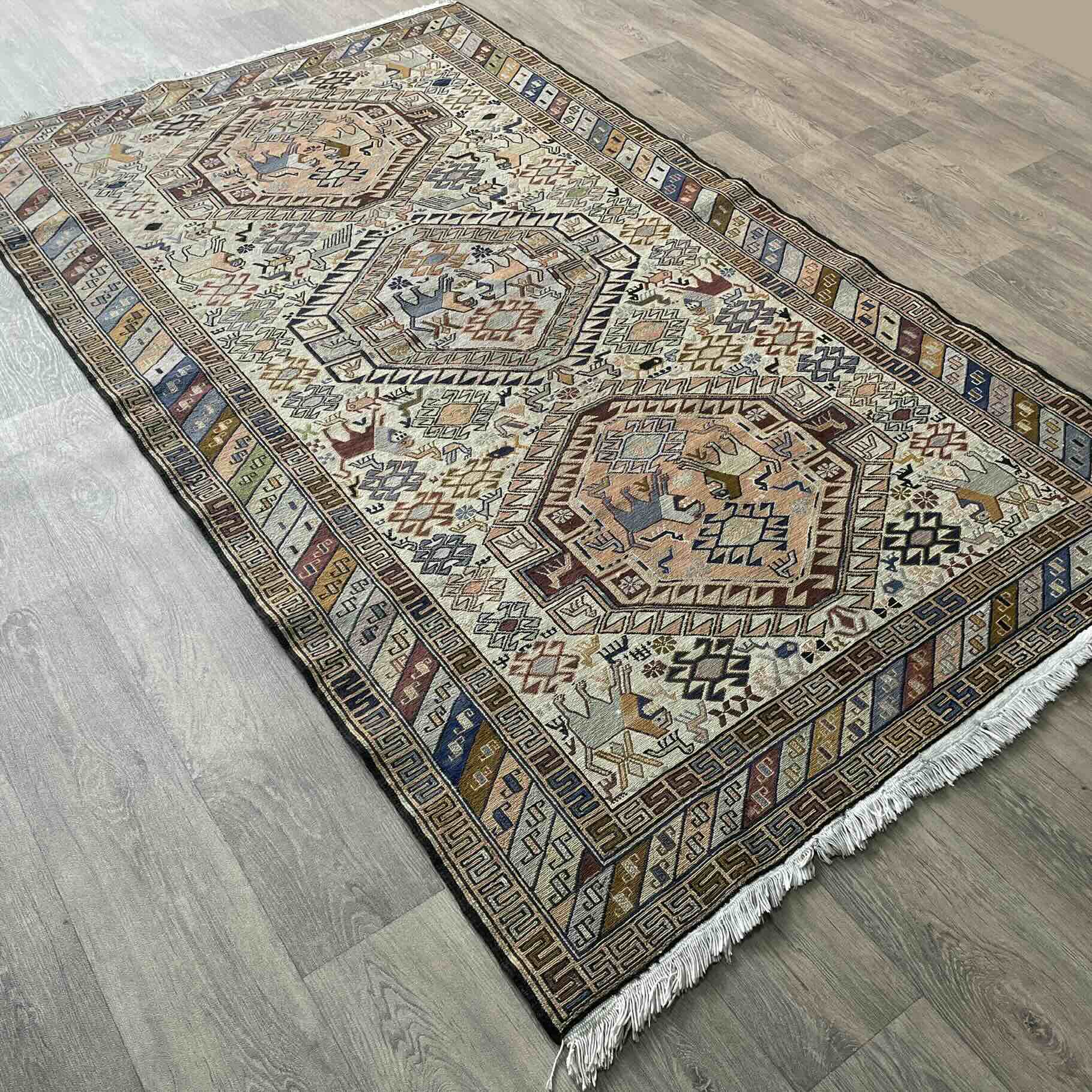 Fine Persian Soumak Kilim Rug (Silk)