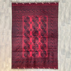 Old Afghan Aqcha Rug c. 1970