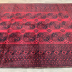 Old Afghan Aqcha Rug c. 1970