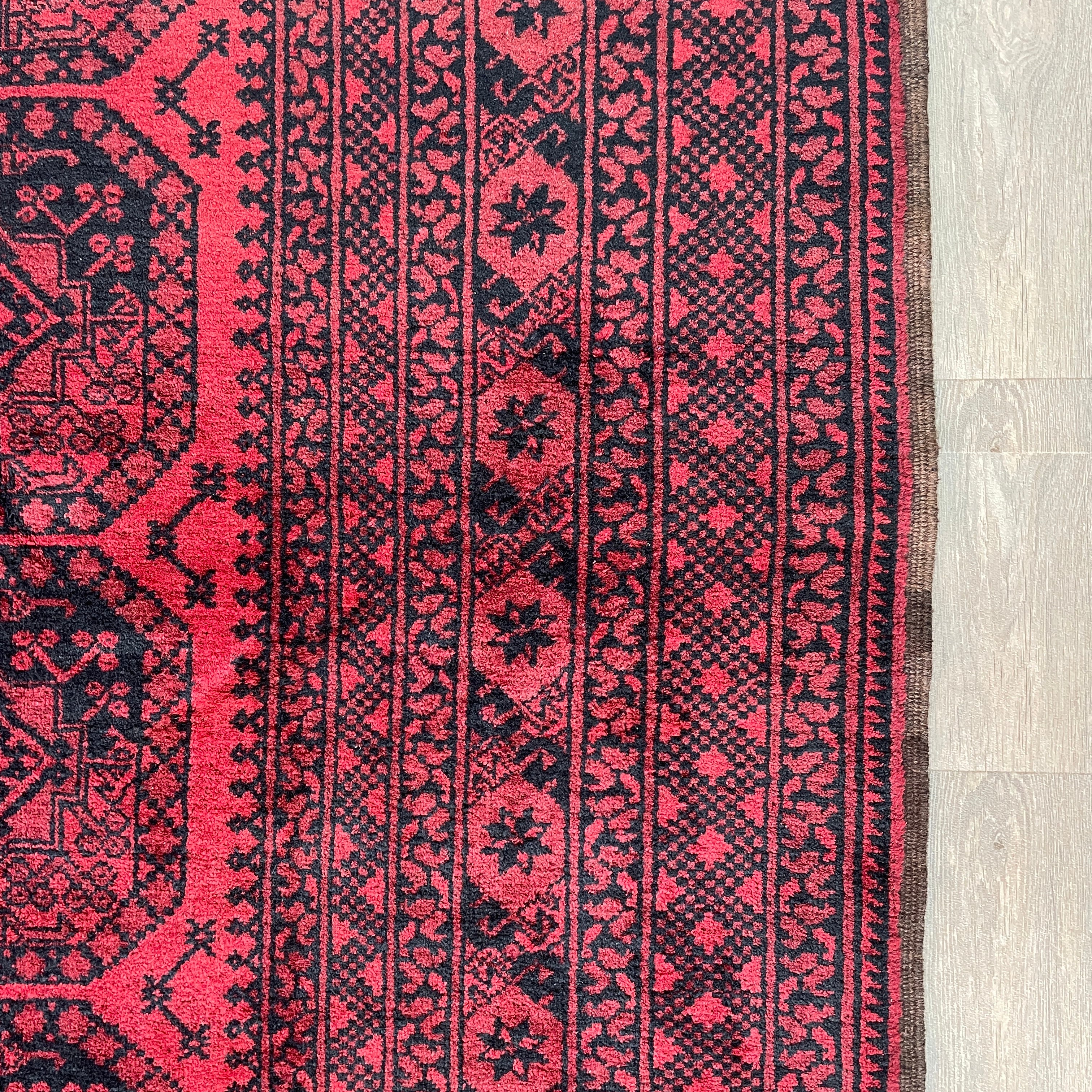 Old Afghan Aqcha Rug c. 1970