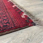 Old Afghan Aqcha Rug c. 1970
