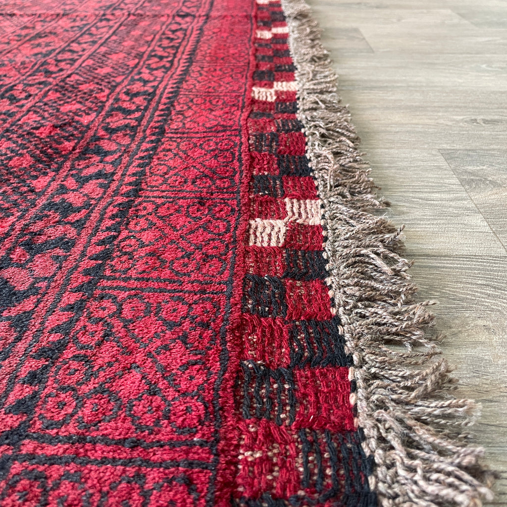 Old Afghan Aqcha Rug c. 1970