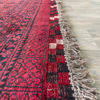 Old Afghan Aqcha Rug c. 1970