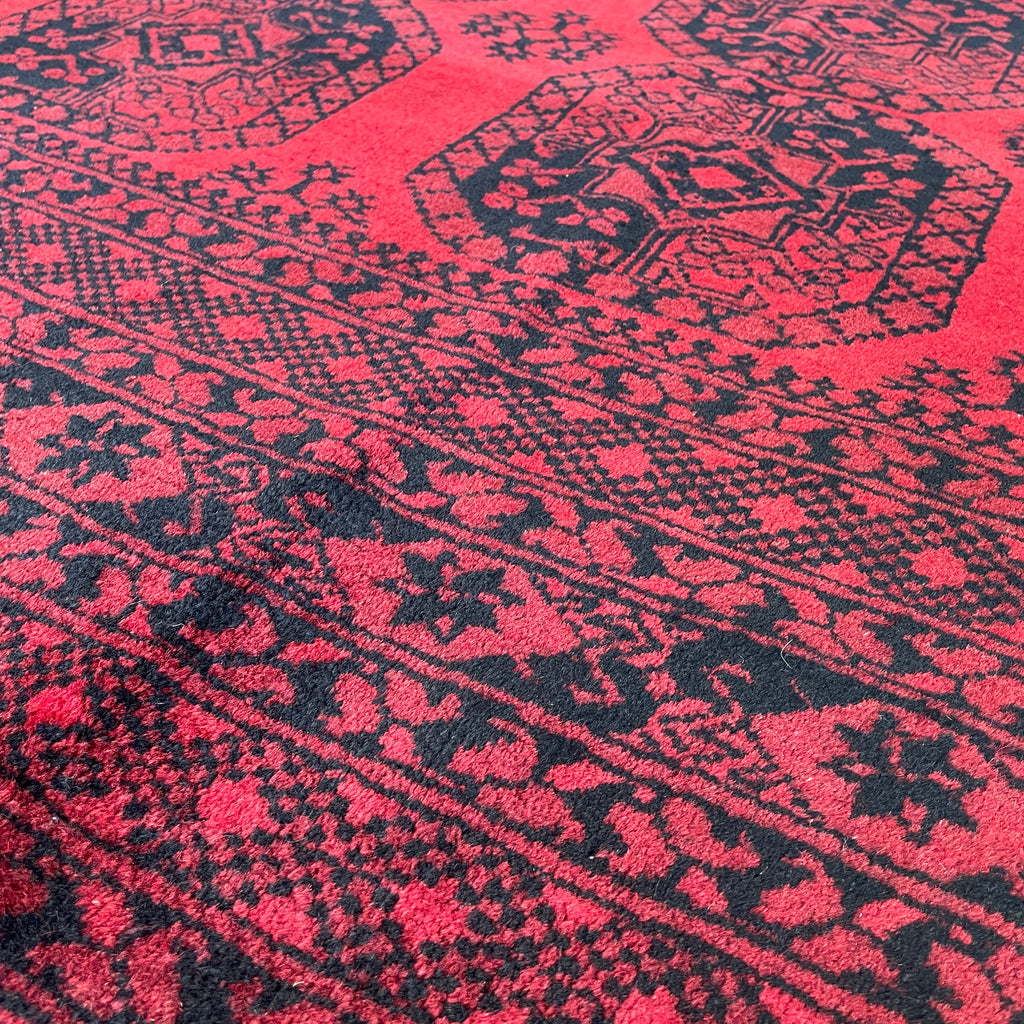 Old Afghan Aqcha Rug c. 1970