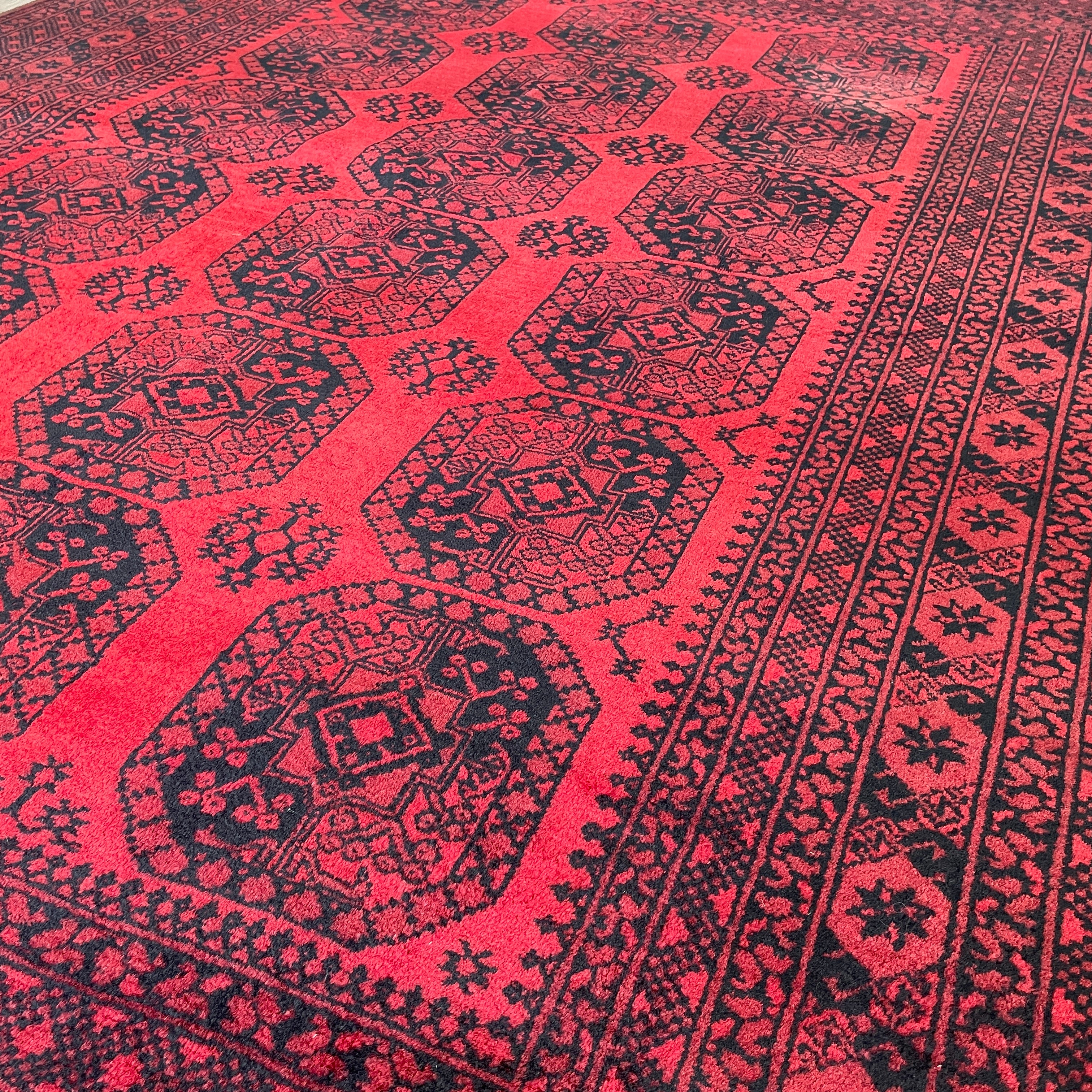 Old Afghan Aqcha Rug c. 1970