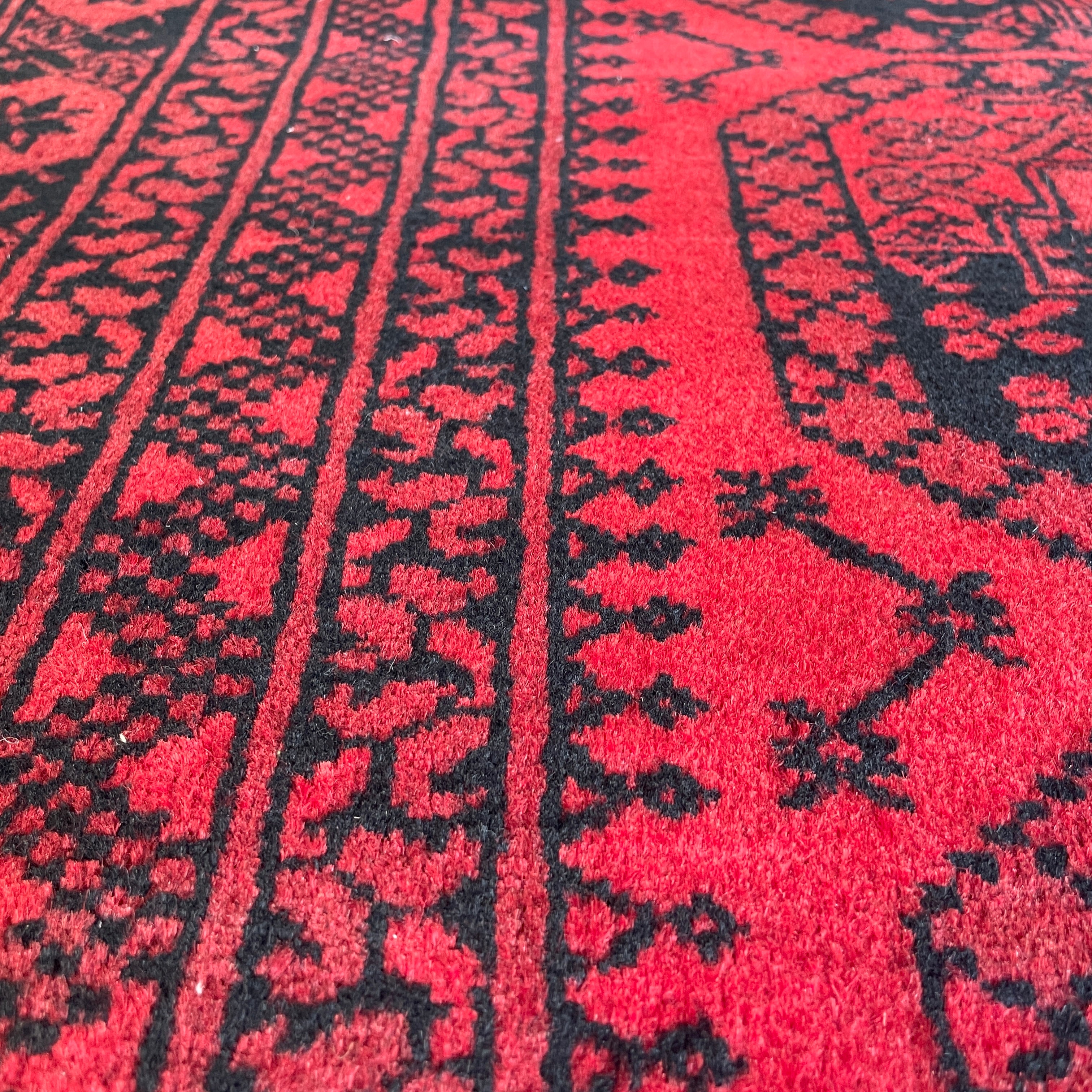 Old Afghan Aqcha Rug c. 1970