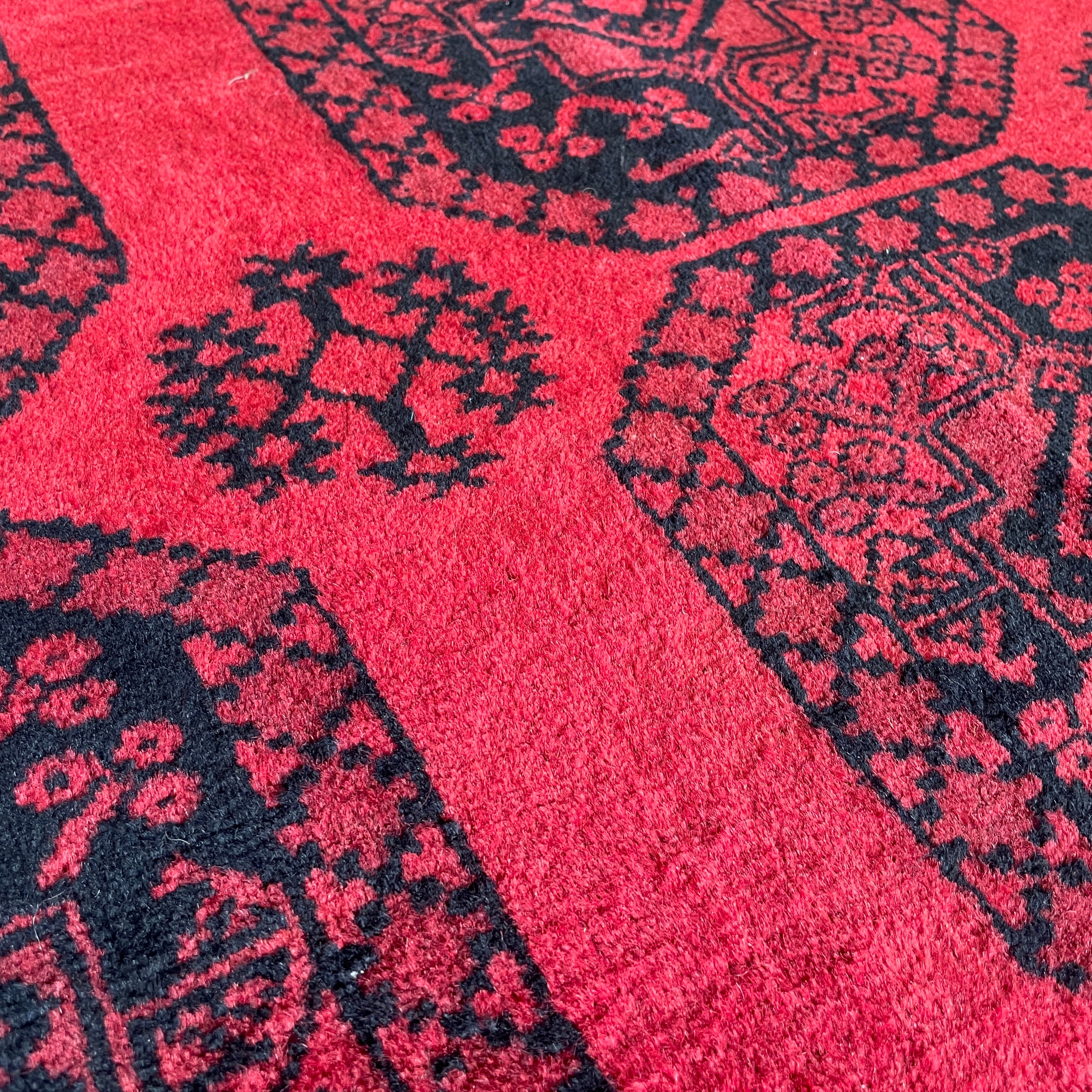 Old Afghan Aqcha Rug c. 1970