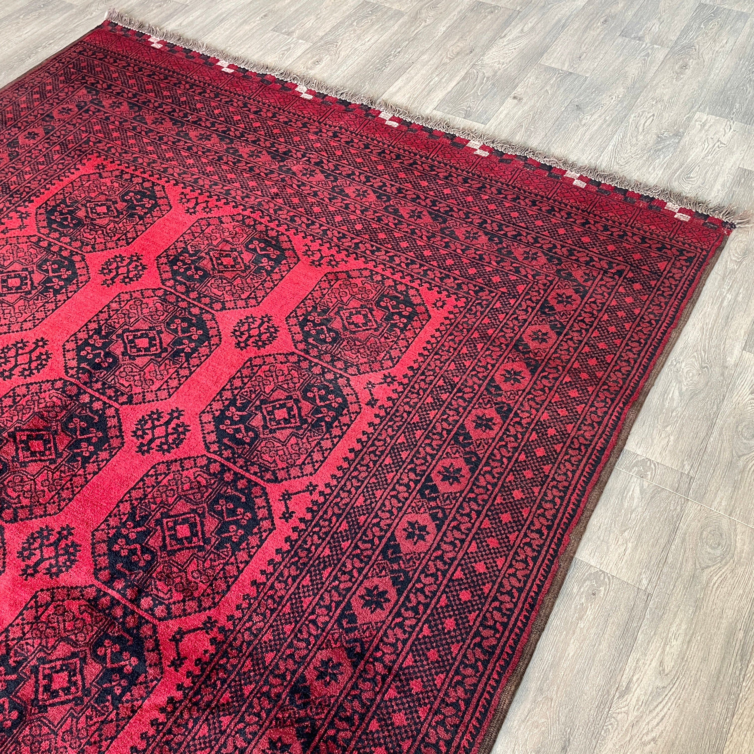 Old Afghan Aqcha Rug c. 1970