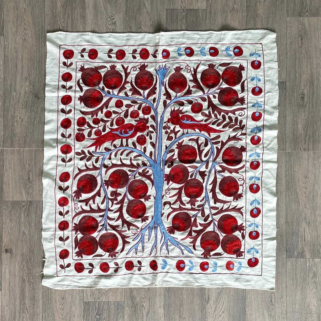 Uzbek Suzani Table Throw