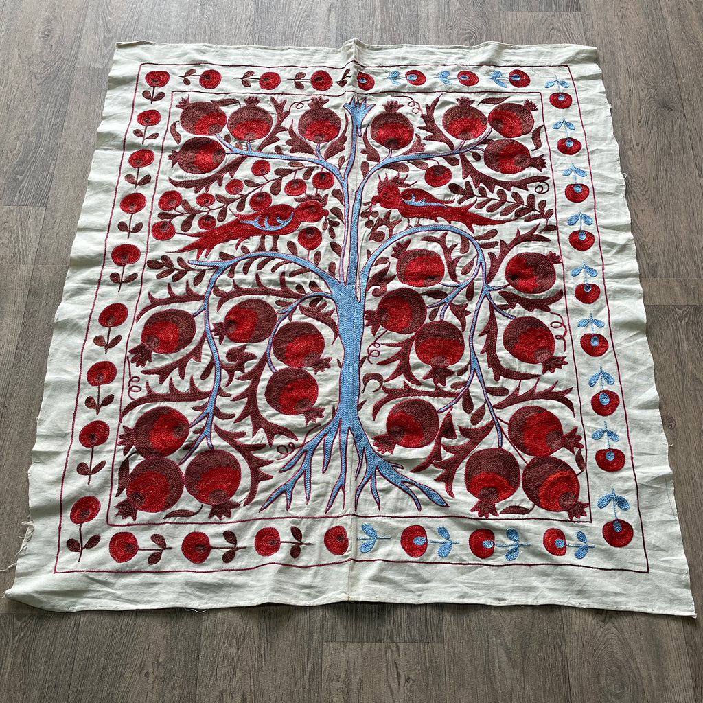 Uzbek Suzani Table Throw