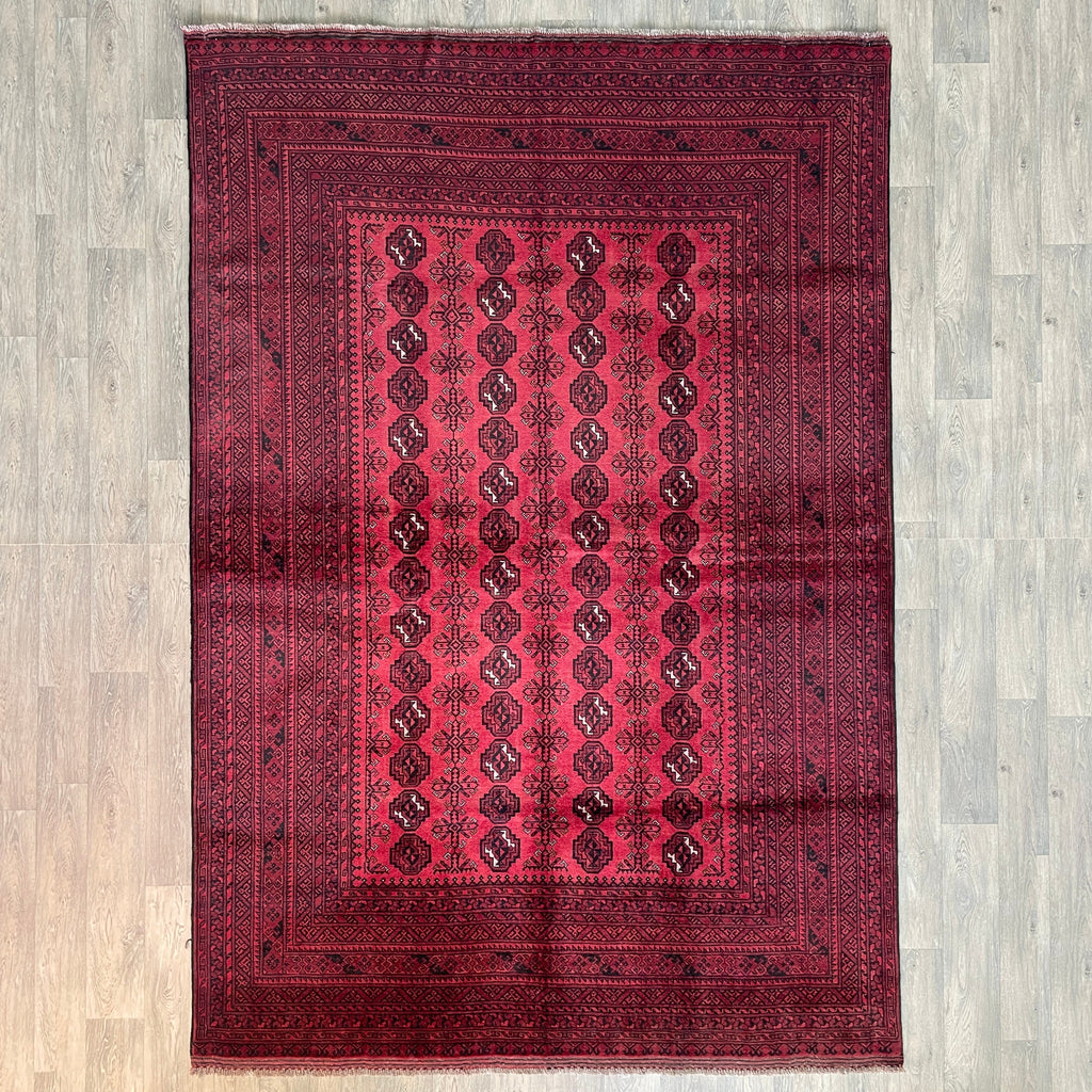 Old Afghan Aqcha Rug c. 1970