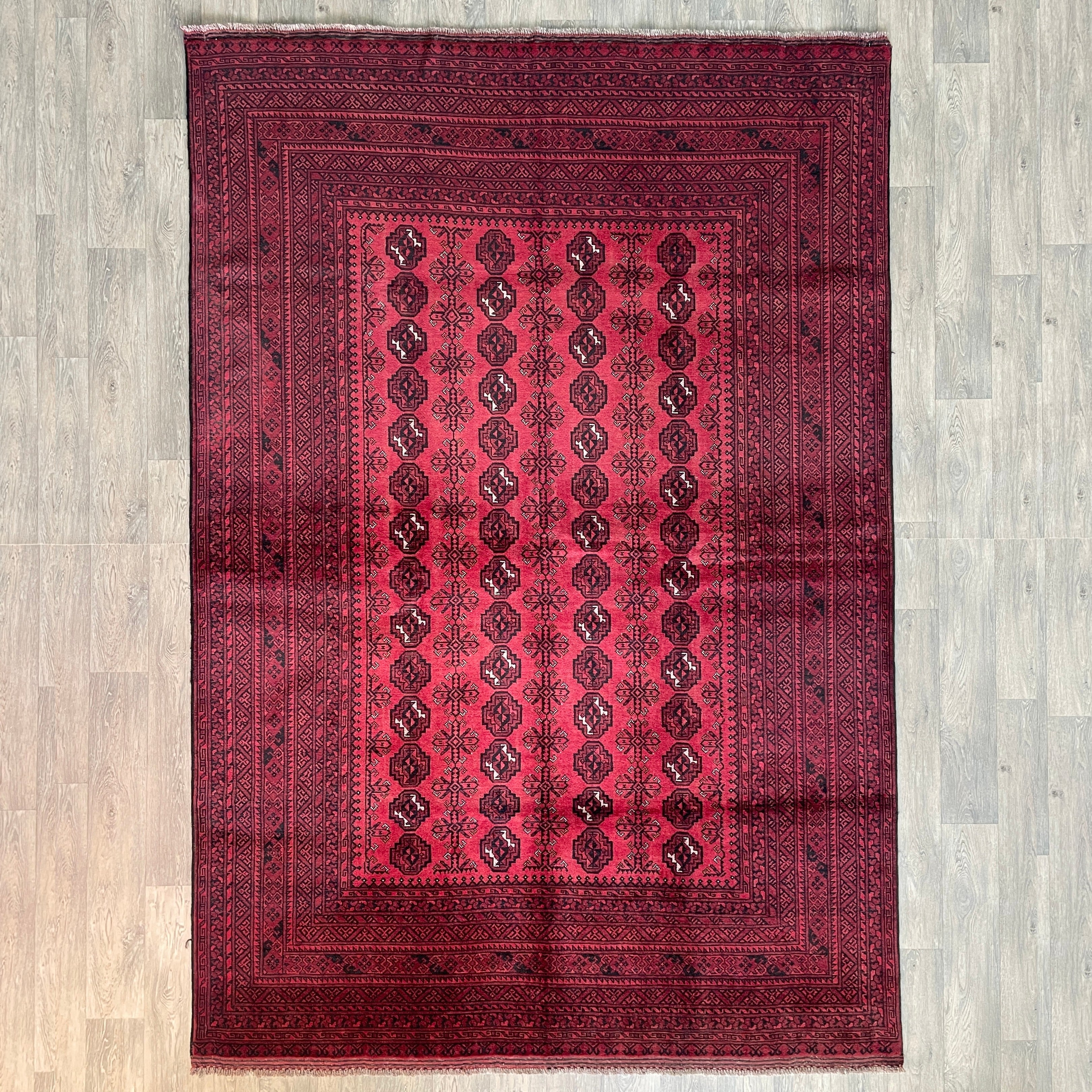 Old Afghan Aqcha Rug c. 1970
