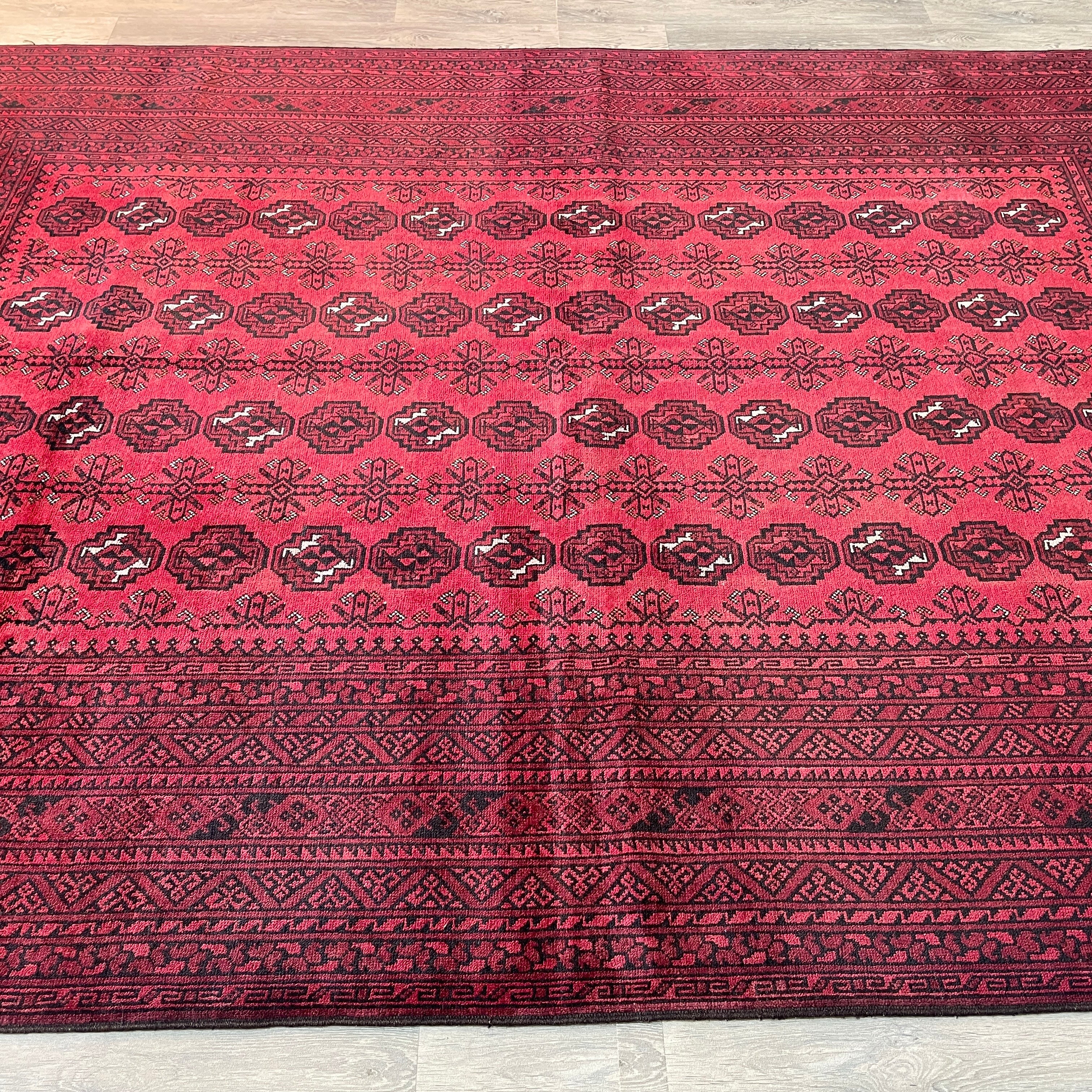 Old Afghan Aqcha Rug c. 1970