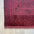 Old Afghan Aqcha Rug c. 1970