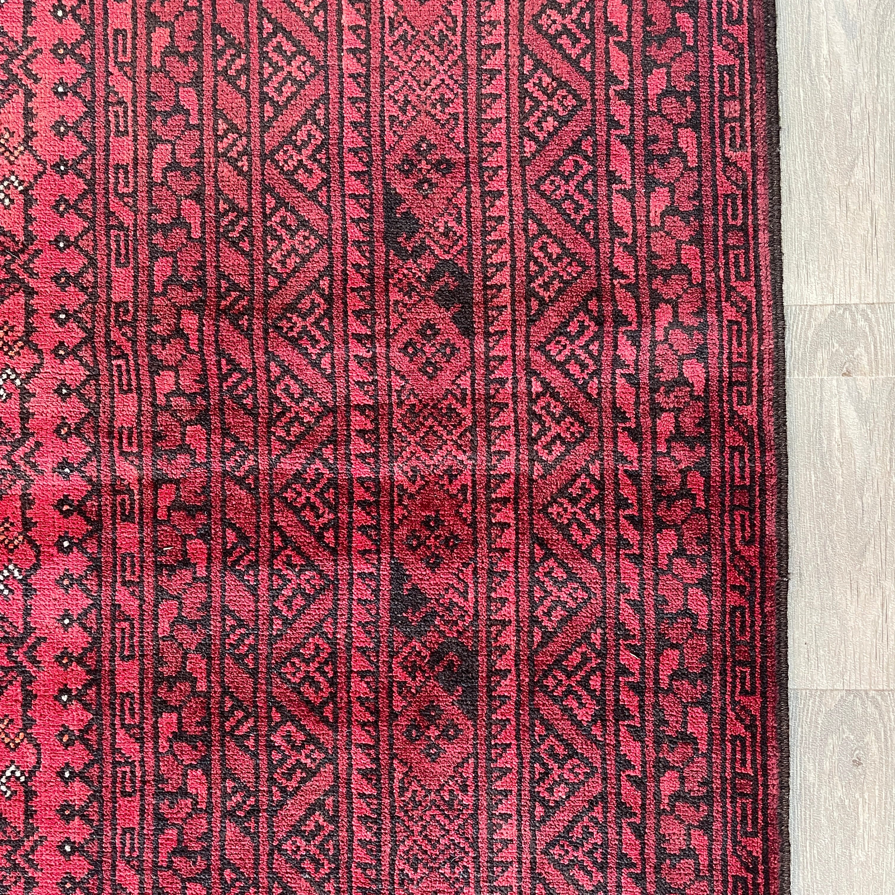 Old Afghan Aqcha Rug c. 1970