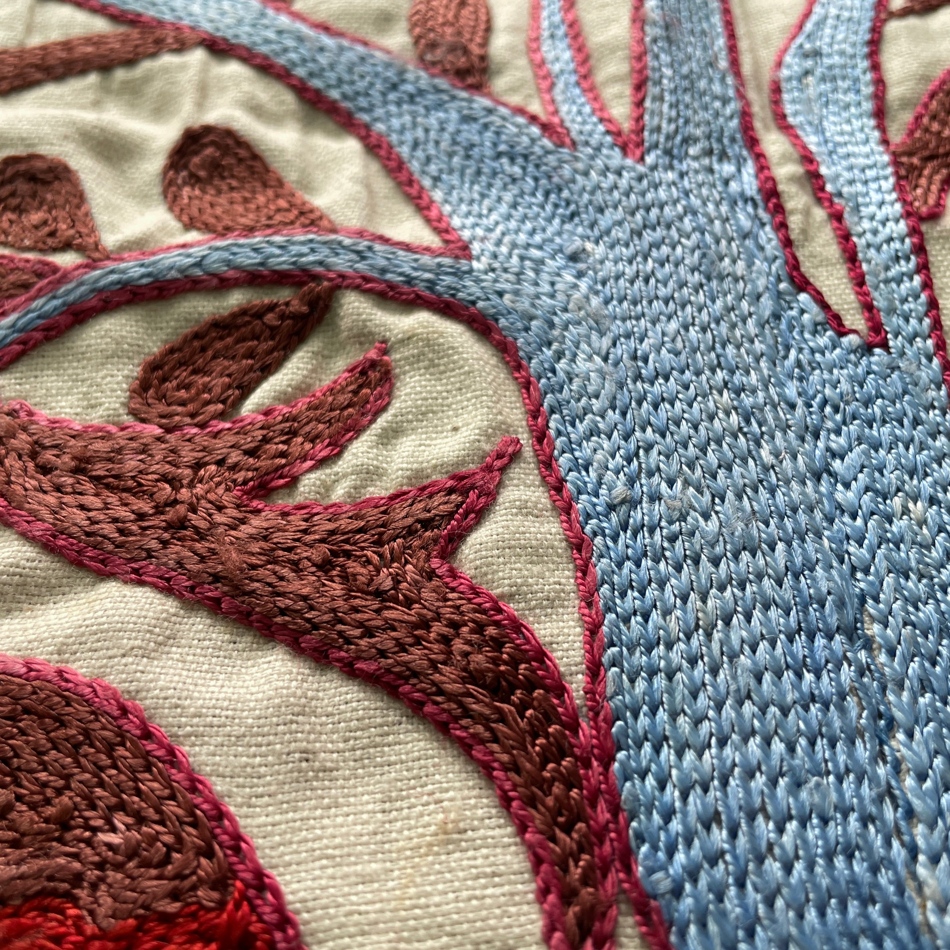 Uzbek Suzani Table Throw
