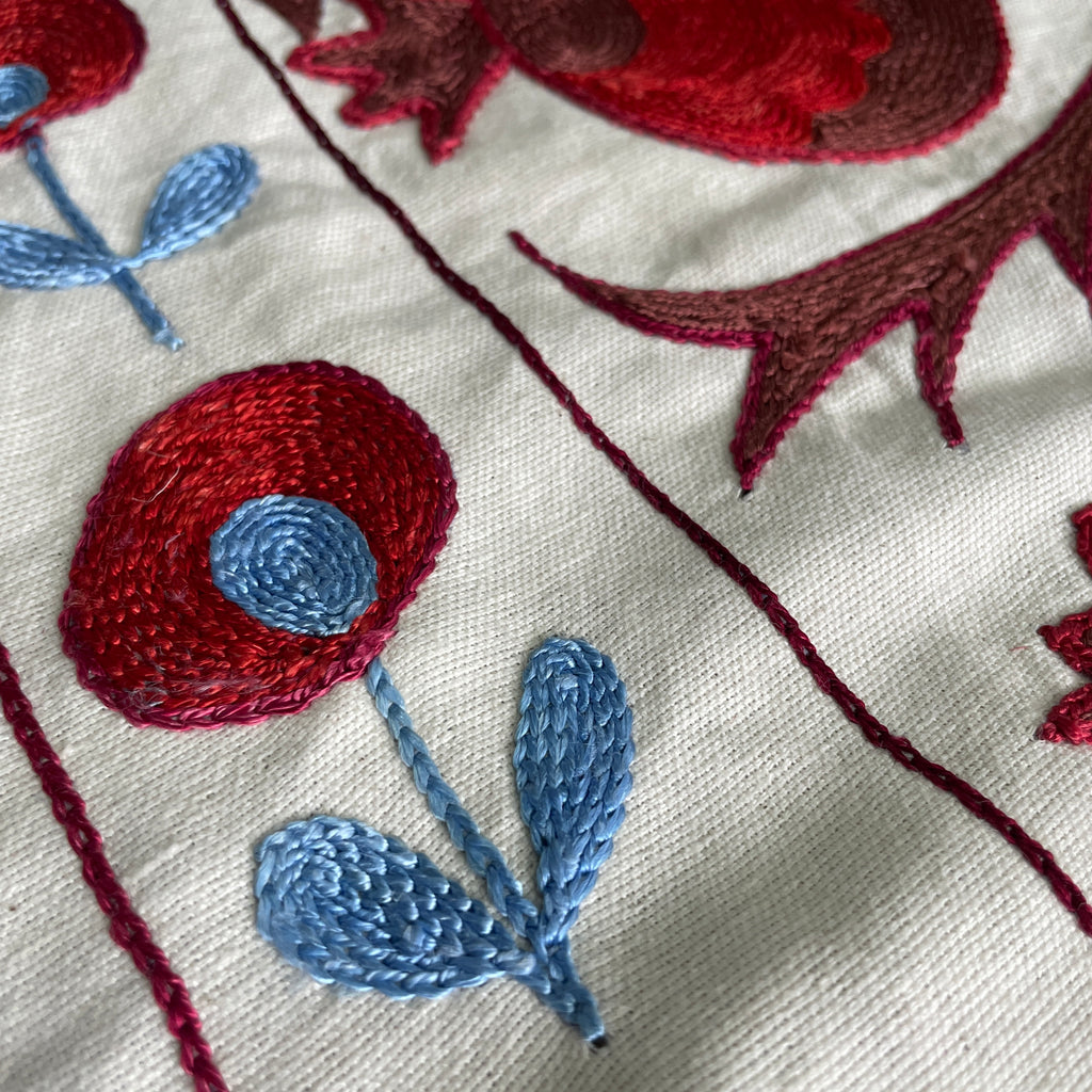 Uzbek Suzani Table Throw
