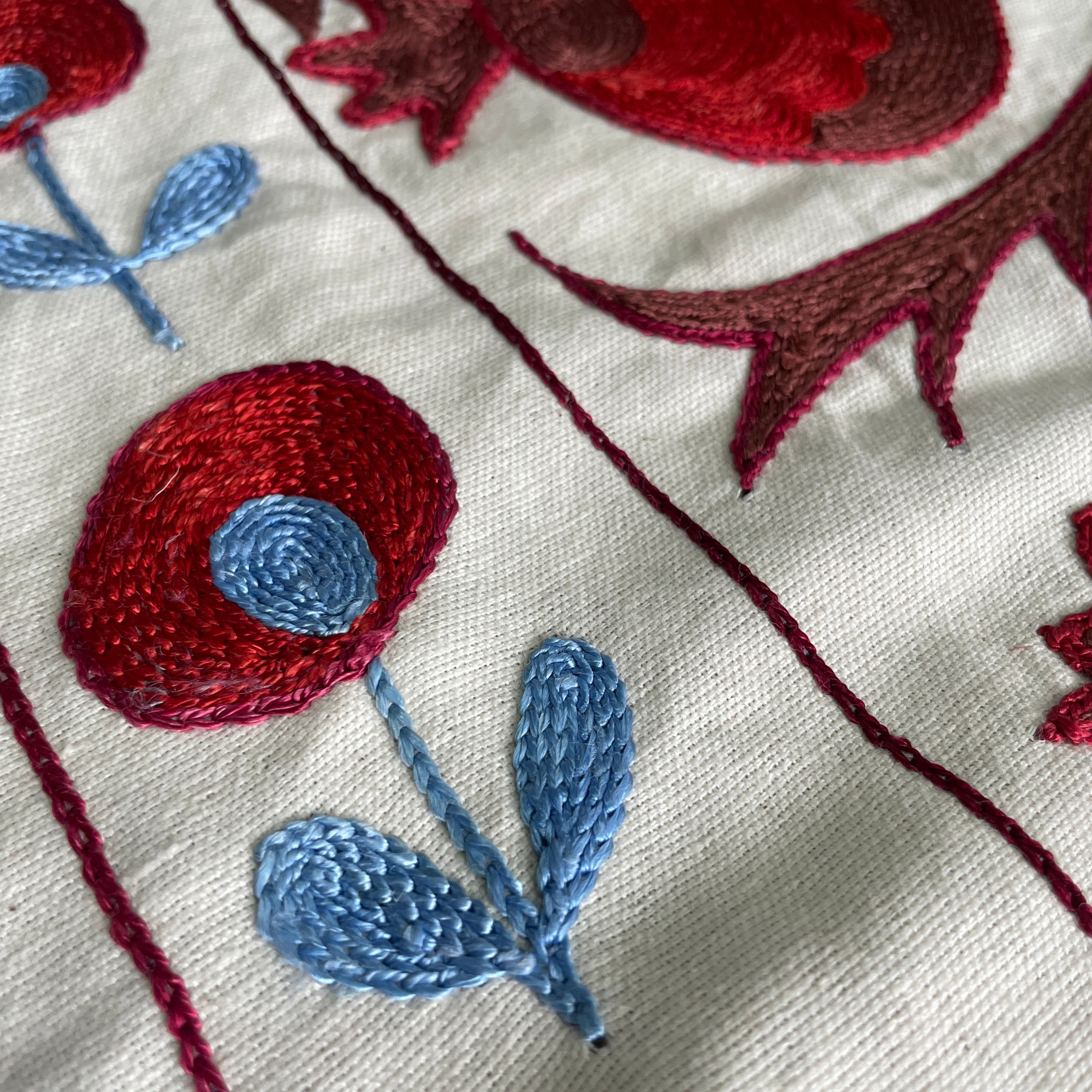 Uzbek Suzani Table Throw
