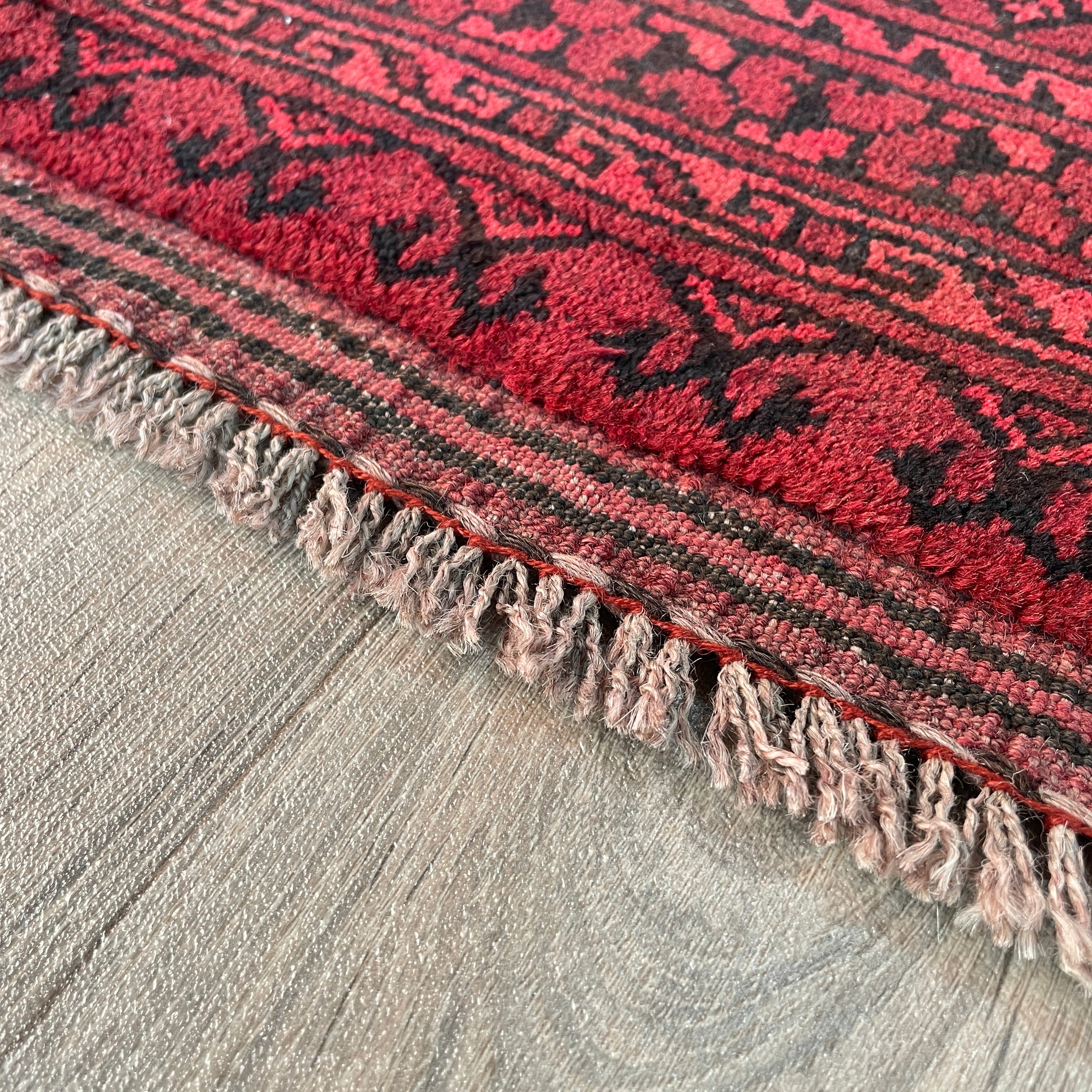 Old Afghan Aqcha Rug c. 1970