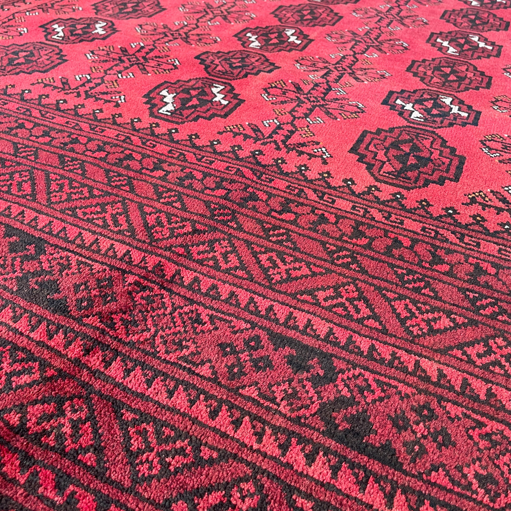 Old Afghan Aqcha Rug c. 1970
