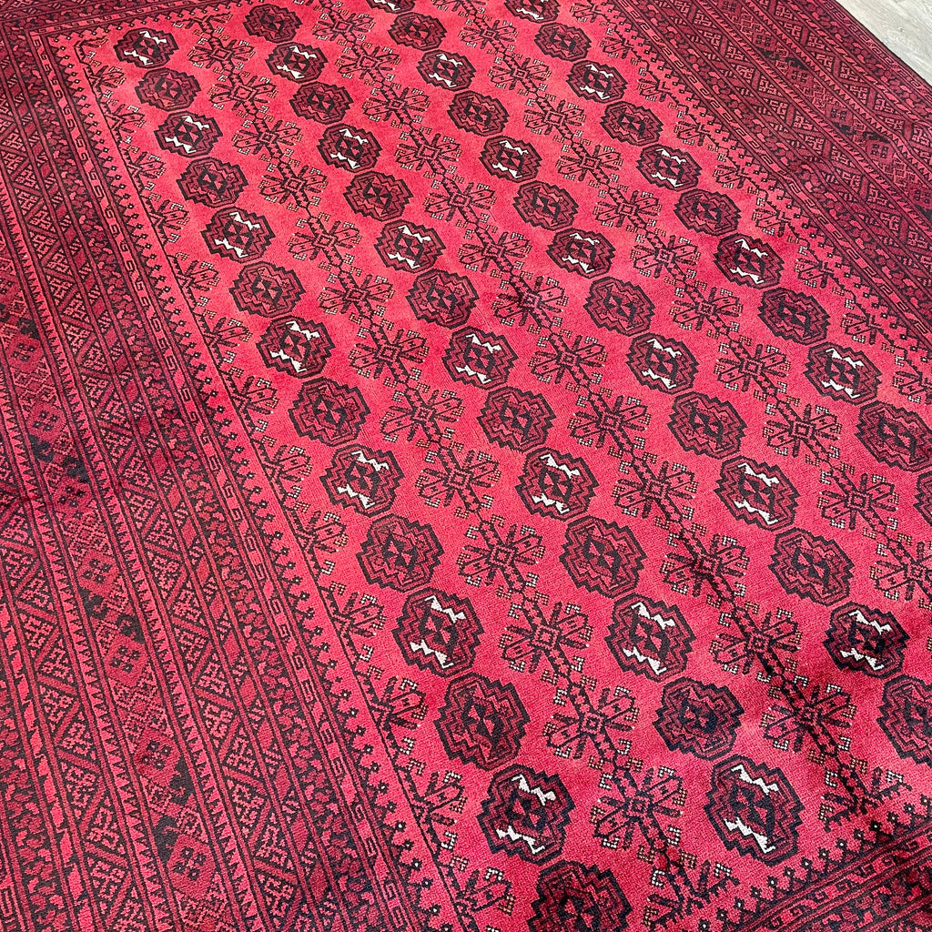 Old Afghan Aqcha Rug c. 1970