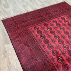 Old Afghan Aqcha Rug c. 1970
